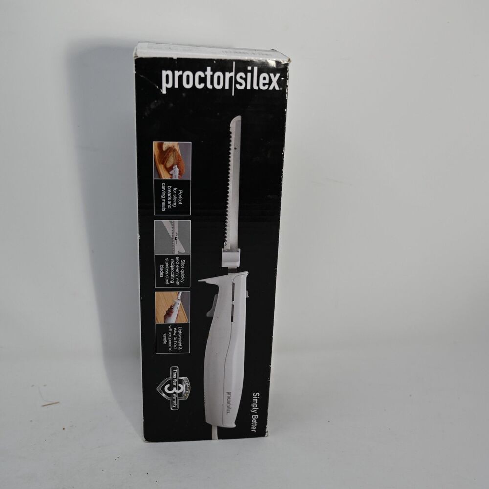 NOS Proctor Silex 74311PS Electric Carving Knife New Sealed Bread Meat